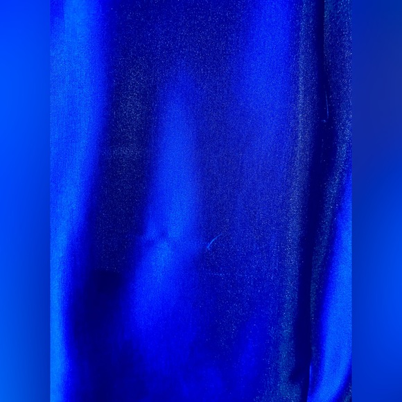 Strapless Sweetheart Neckline Floor Length Royal Blue Prom Evening Gown Dress - Picture 9 of 9